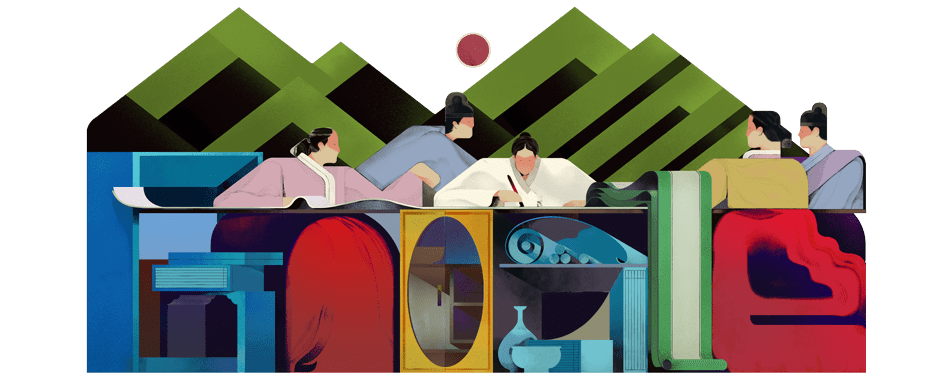 2022 年 10 月 9 日 Google Doodle — 韩国谚文日