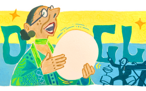 摩洛哥 Chaabi 音乐艺术家 Haja El Hamdaouia｜2022 年 10 月 28 日 Google Doodle