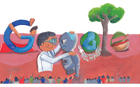 2022 年印度 Google 涂鸦大赛获胜作品｜2022 年 11 月 14 日 Google Doodle