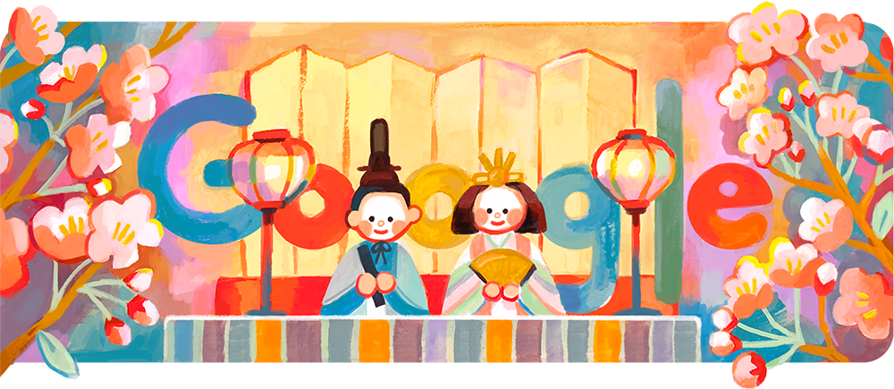 日本传统节日—女儿节｜2023 年 3 月 3 日 Google Doodle
